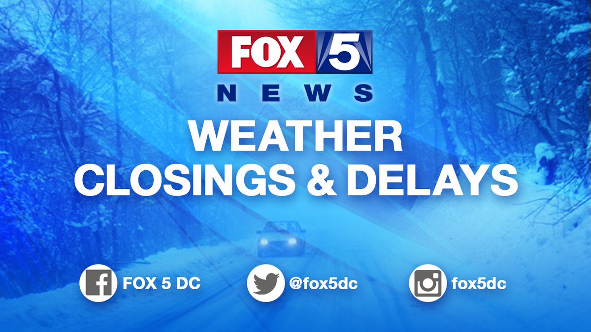 JUST IN: Fairfax County Public Schools will open on a 2-hour delay on