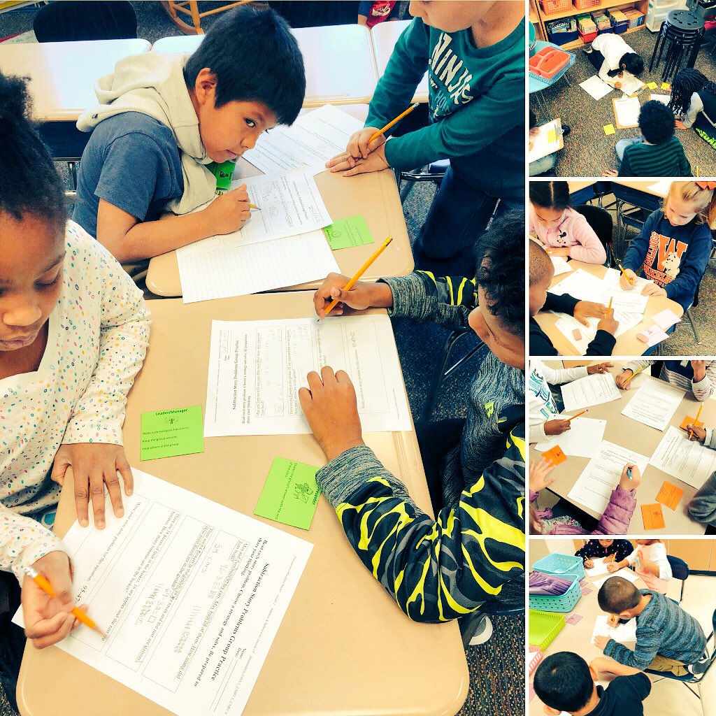 maddox_amanda's tweet image. These student learning teams did a great job with subtraction story problems @WakelonES #CollabrativeLearning #DefiningRoles