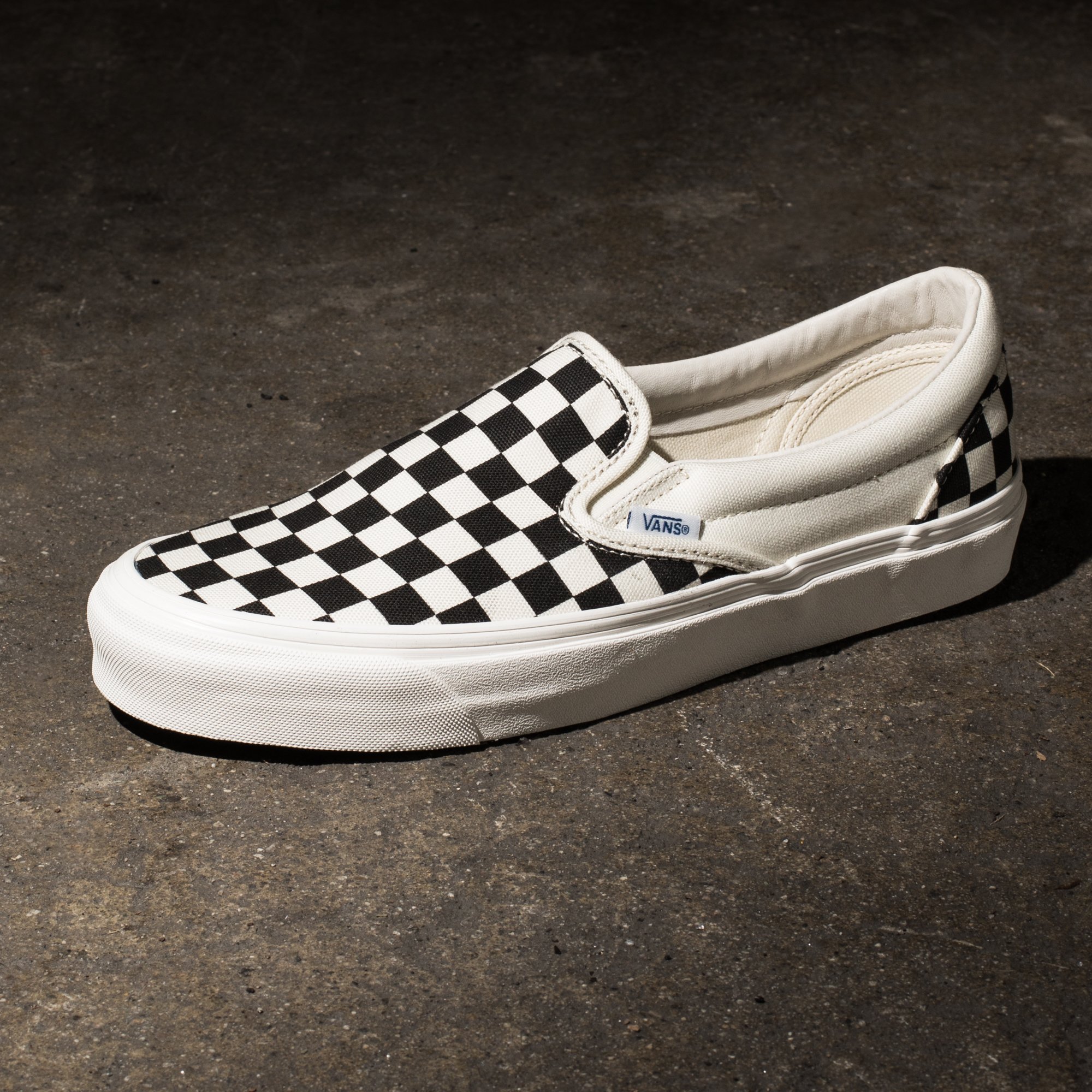 checkerboard vans authentic restock