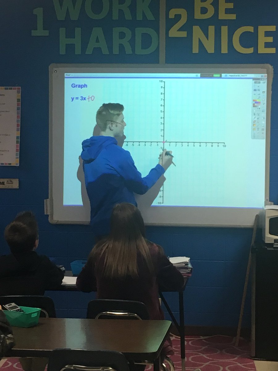MrsHymanMath's tweet photo. Teaching might be in the future for Mr. Comer! Great job explaining a problem to your classmates! https://t.co/LAH6MaPp7r