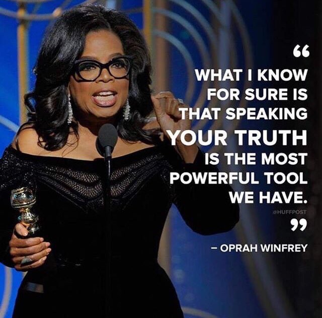 KatKoonce's tweet photo. Live in your truth!! @Oprah https://t.co/9O1cML4OEQ