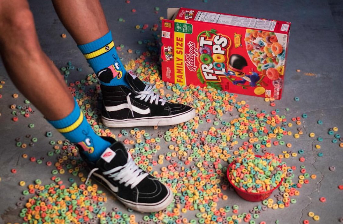 OddSoxOfficial's tweet photo. Whatever Froots your Loops! Toucan Sam sox are now available on https://t.co/M3eOSFC3KW.
#OddSox #StandOutBeOdd #FrootLoops #ToucanSam https://t.co/qAAAQbpsX3