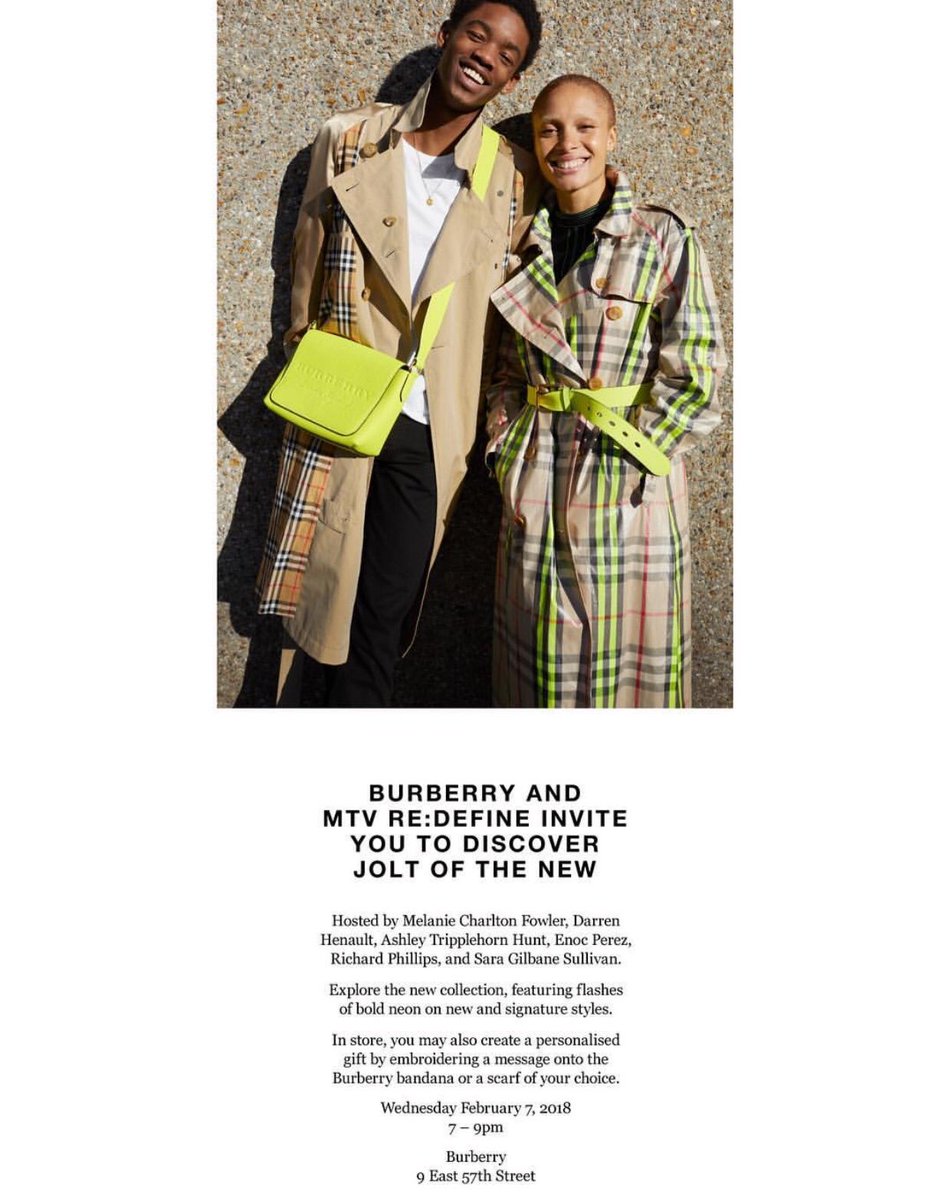 Closette's tweet photo. Join me @Burberry on 2/7 from 7-9 for cocktails, design, and Fashion! Proceeds will go to @mtvstayingalive and @dallascontemporary https://t.co/cpoPniGKCL