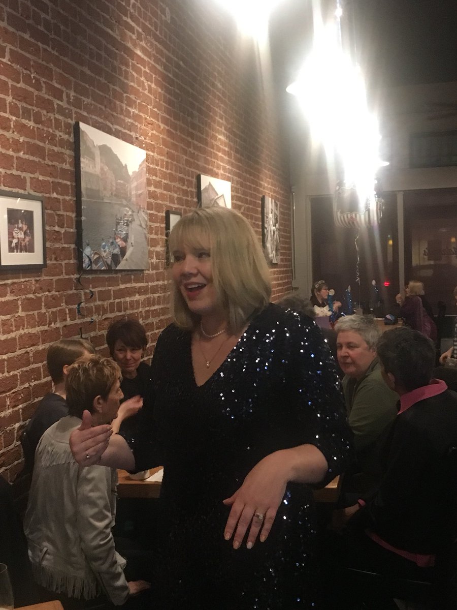 Fun and great food had by all at our CFO’s birthday bash at #adamoskitchen in Midtown Sacramento! Happy Birthday, Lynne Fasone! 🥂🎉🦄 #loveherdress #sparklesfordays #privateparty #somuchprosecco #agencylife