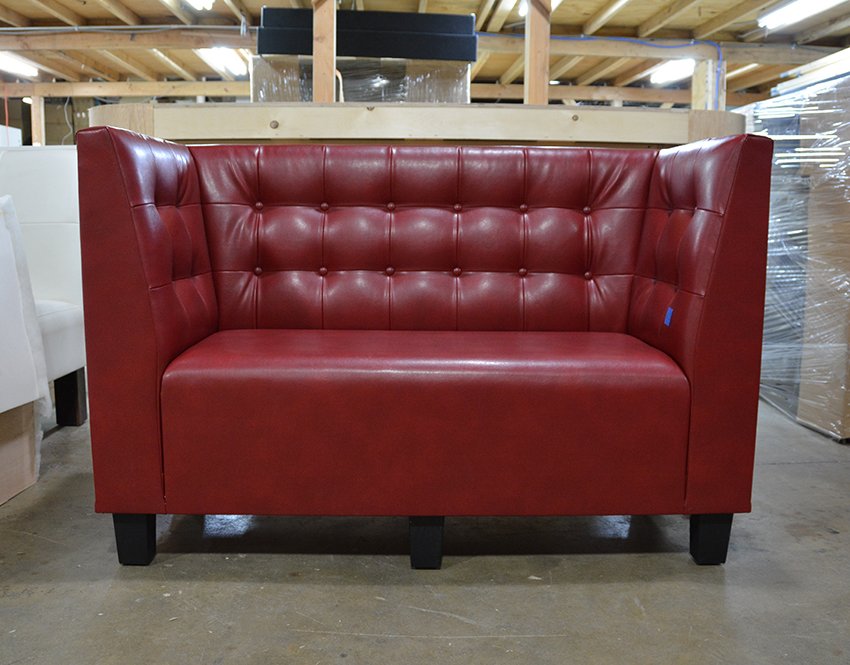 MaxsunGroup's tweet image. Bun tufted booths with arm rest for Remedy Lounge! #booth #banquette
