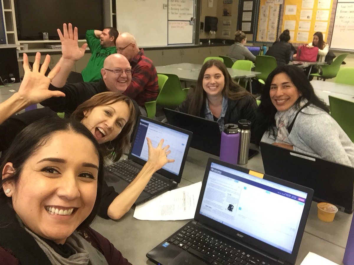 PrincipalBravo's tweet photo. Collaborating with my TVS peeps! Working on a 4th grade assessment! #OVSD_Tide #LVS #TVS https://t.co/07BobbGVWe