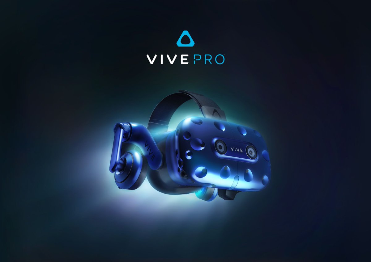HTC unveils higher-resolution Vive Pro VR headset with built-in headphones theverge.com/2018/1/8/16863…