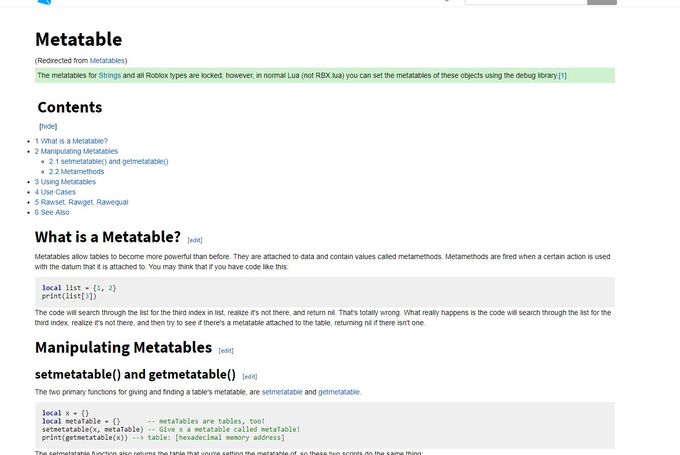 Confidentcoding Yahya On Twitter My New Years Resolution Is To Try And Learn How To Use Metatables This Year They Scare Me - debugging in roblox there is something called a