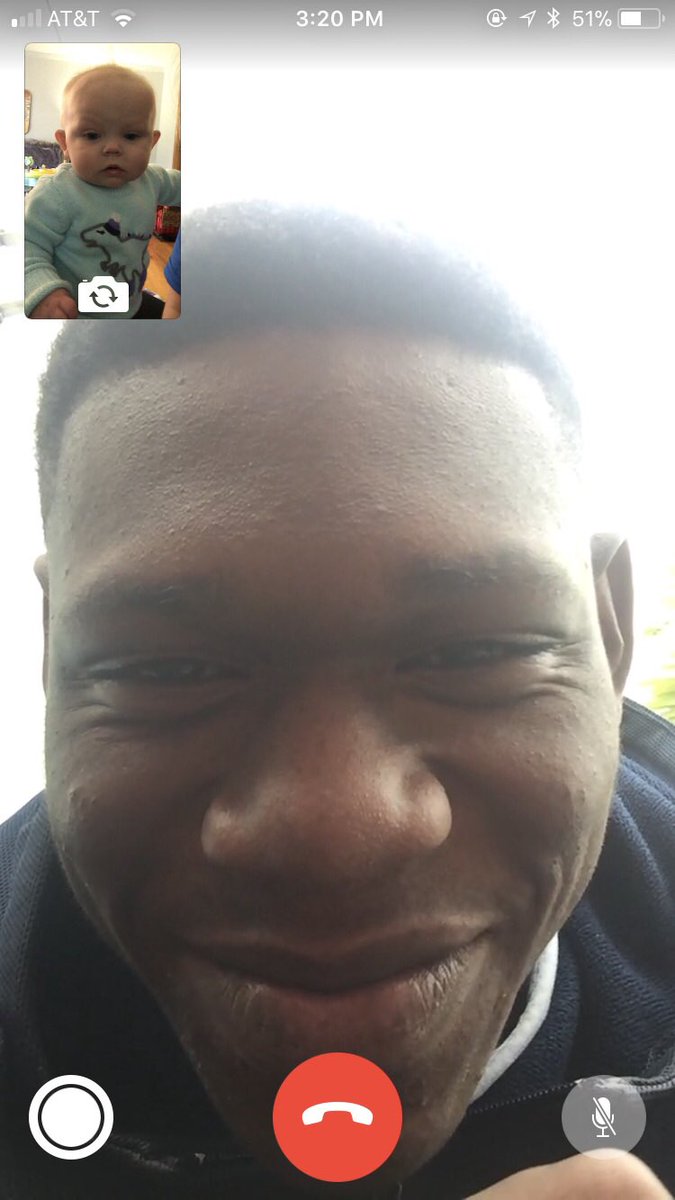 karley25anne's tweet photo. We got to FaceTime with one of our favorites today!!! 💙🇧🇸 #UncleCarlos https://t.co/GWZUevYLVq