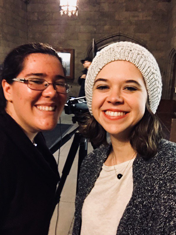 AatopChicago's tweet photo. IOFA’s interns are on the University of Chicago’s campus today interviewing passersby as part of their project for Human Trafficking Awareness Month! Such a great way to start conversations about this pressing issue! Stayed tuned for the finished product later this month https://t.co/DX9kiVFt2I