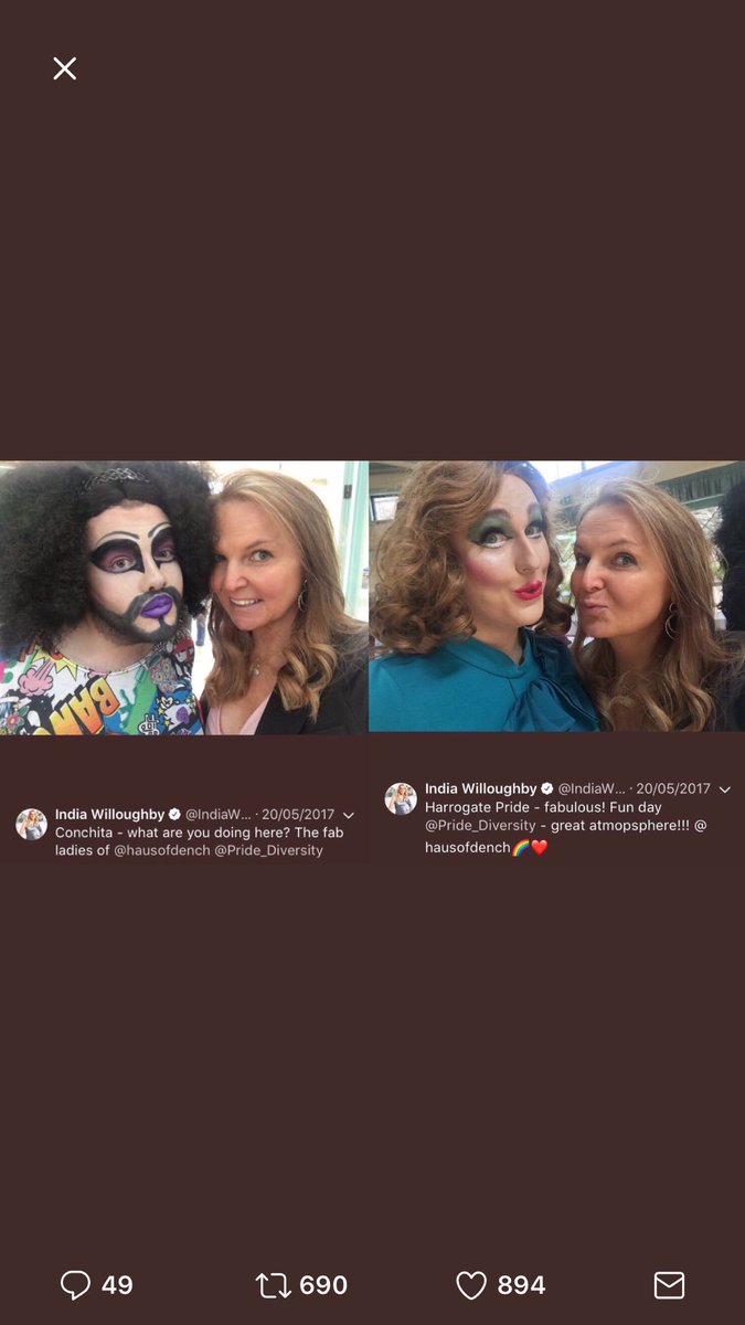 Mate. She’s “petrified” of drag queens. Ok yeah 👍🏻 #CBBIndia