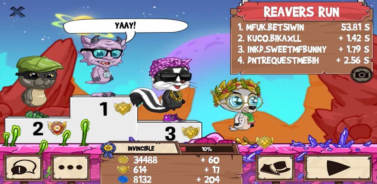 Kingme75's tweet photo. Get on my level, son! #funrun2 https://t.co/k08QHWYwyt https://t.co/dVNFjGJnGE