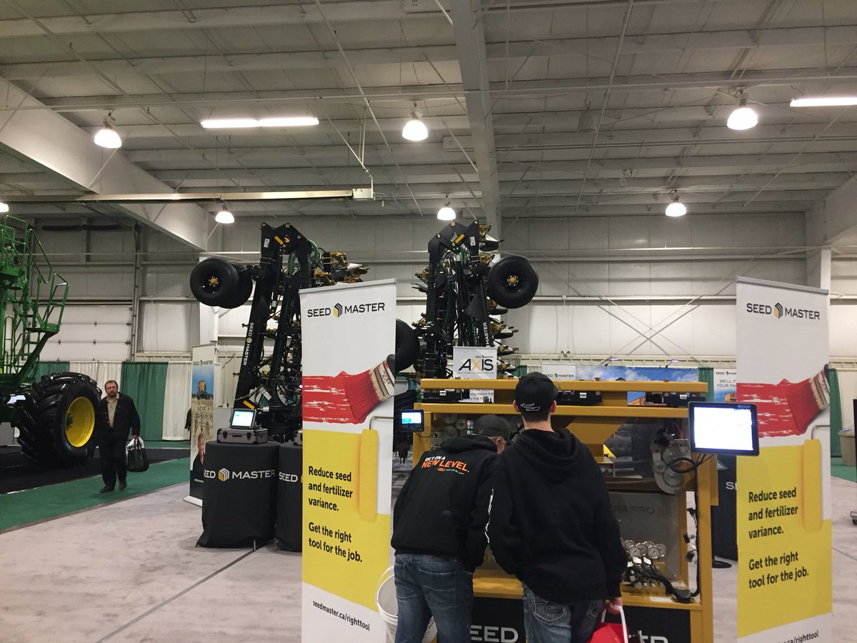 SeedMasterMfg's tweet photo. Folks are loving the #innovations at the #SeedMaster booth today! Be sure to make a stop at booth D217 before the week is through #AxisCamera #TunableTower #TheRightTool https://t.co/kUUAHaB7qc