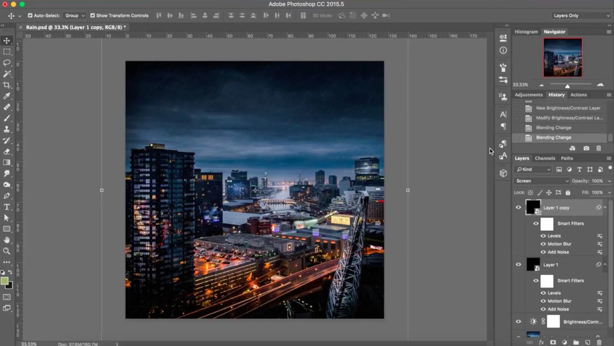 Photoshop's tweet photo. Add some flare to your image by learning how to add rain using this #Photoshop tutorial: https://t.co/BYD9K8z8OW https://t.co/6fLmvGT5Sk