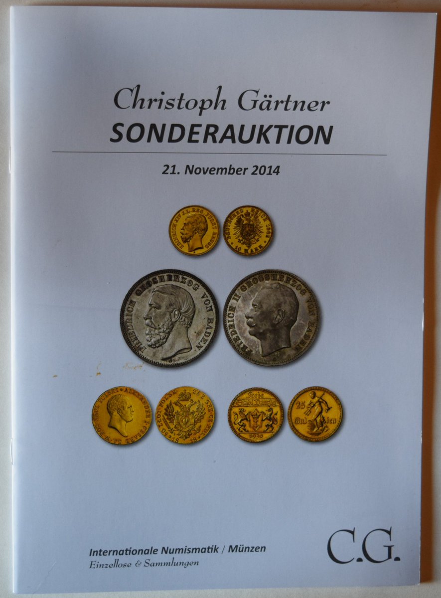 workmansbooks's tweet photo. Christoph Gartner GmbH &amp; Co KG November 21, 2014 Special Auction Coins and Medals https://t.co/Lg3QJVkzq3 #numismatics #oldcoins #coincollector #auctioncatalog #germancoins #coins #goldcoins #worldcoins #medals https://t.co/7jBgR9neRK