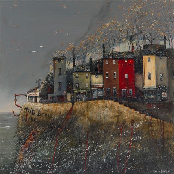 Tracy Savage gets my vote because she’s so intuitive.  Her paintings tell us of her deep concern for coastal erosion which she gently coaxes us into understanding through these  sort of pictures.  East Coast artist.