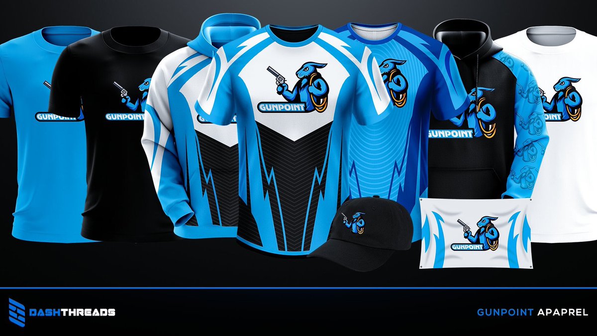 GunpointGG's tweet photo. If you haven't already go checkout our apparel designs from @DashThreads they are really nice and make sure to support Gunpoint! #GunsUp https://t.co/5xB1IZSZ2j