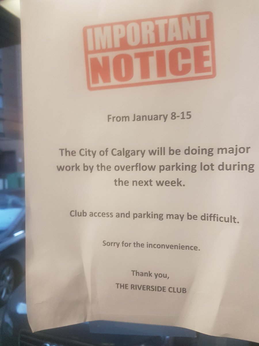 Hey everyone... a quick PSA to keep in mind when scheduling your golf times at riverside. Allow a few extra minutes to negotiate the parking lot!