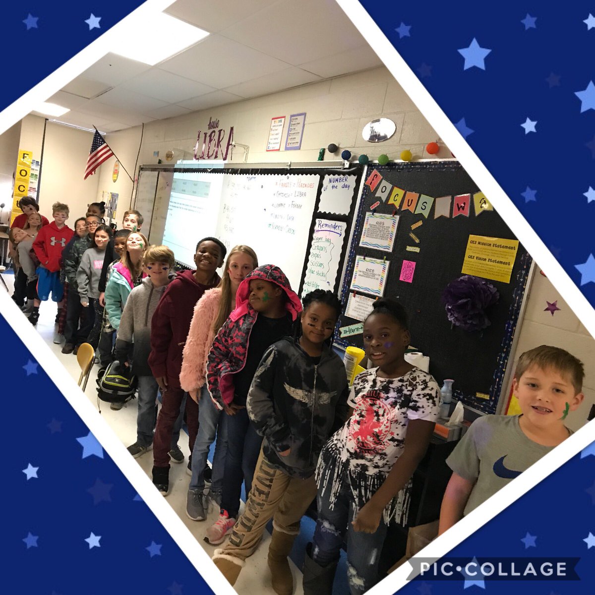 OesCrumby's tweet photo. My Homeroom class loved showing house pride with face paint! @OESrockSTARS #housePleiades #houseLibra #houseFornax #houseUrsa #houseOrion https://t.co/qgZskpPXej