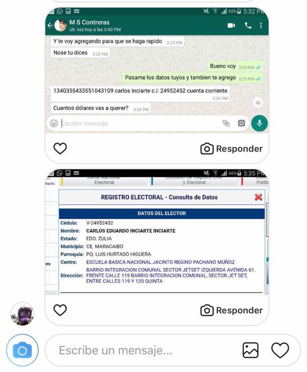 msofiact's tweet photo. @cicpc0238 Denuncio el hackeo de mi cuenta en Instagram (msofiacontreras__) Quien se hace pasar por mí para la venta de dólares y ofrece datos bancarios que no me pertenecen @Banesco https://t.co/7iw5TkMs0U
