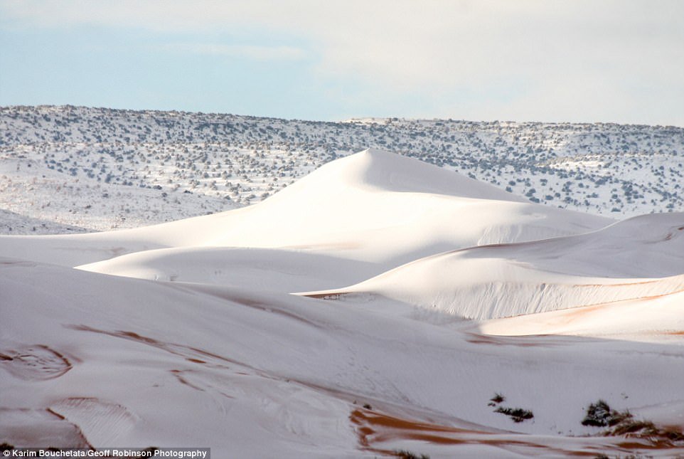 cirosalla's tweet photo. Outra foto espetacular da neve que cobre partes do deserto do Saara, pela 3ª vez em 40 anos. https://t.co/lqJCVhwucn