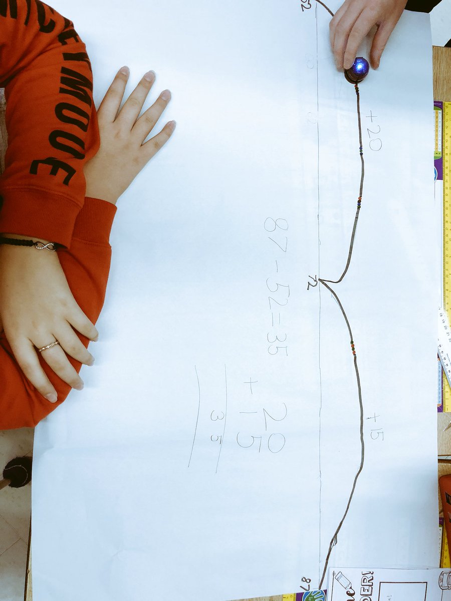 MrsKaraMartone's tweet photo. “If we teach today as we taught yesterday, then we rob our children of tomorrow” — John Dewey. Using #ozobotcoding to solve math problems, illustrate spacial reasoning, and practice coding @WilfridJuryPS #TVDSBMath #ozobots #grade3 https://t.co/X18ynBuZZV
