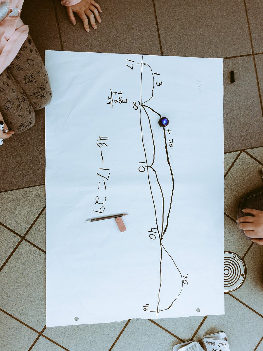 MrsKaraMartone's tweet photo. “If we teach today as we taught yesterday, then we rob our children of tomorrow” — John Dewey. Using #ozobotcoding to solve math problems, illustrate spacial reasoning, and practice coding @WilfridJuryPS #TVDSBMath #ozobots #grade3 https://t.co/X18ynBuZZV