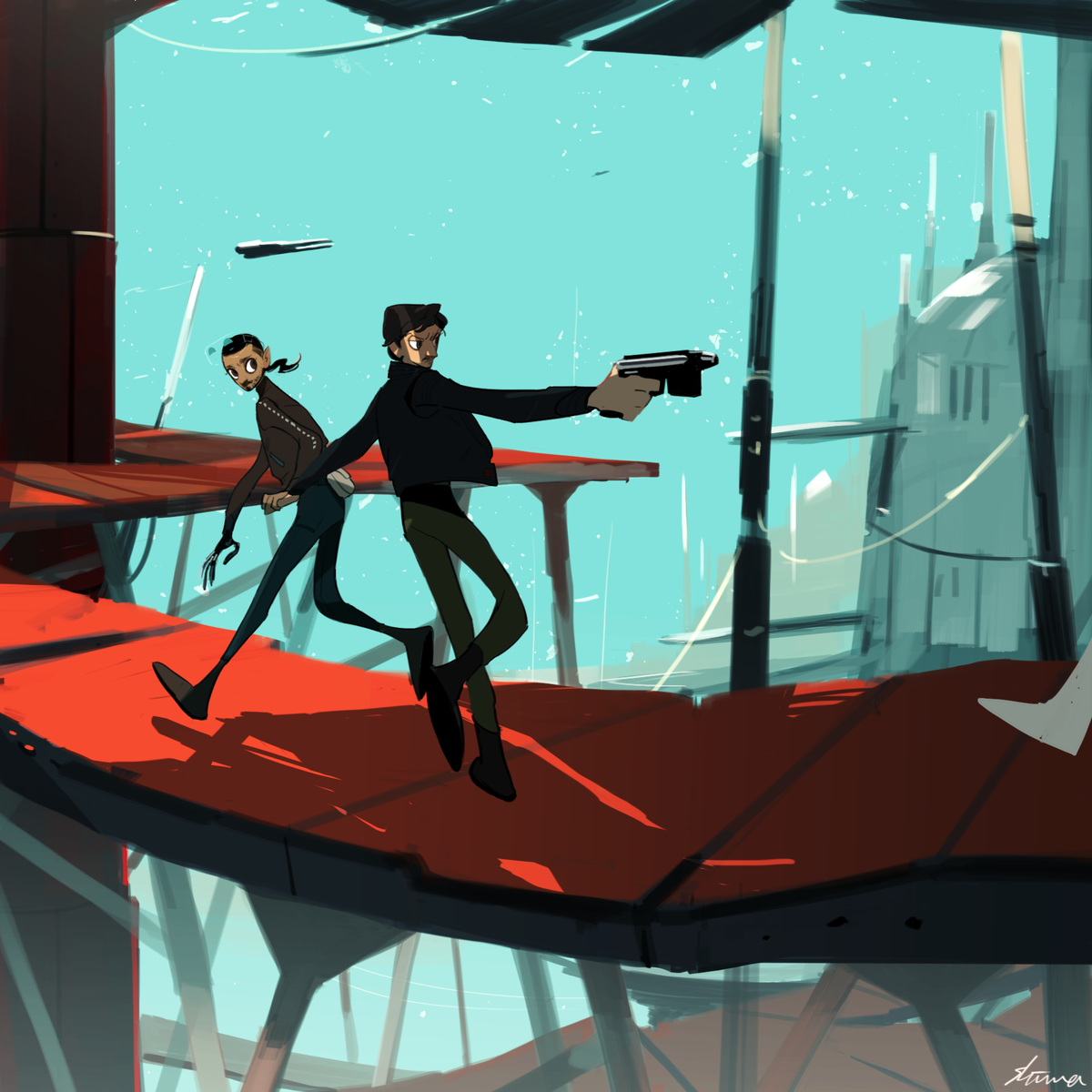 「to the rendezvous point 」|Shima Shinyaのイラスト