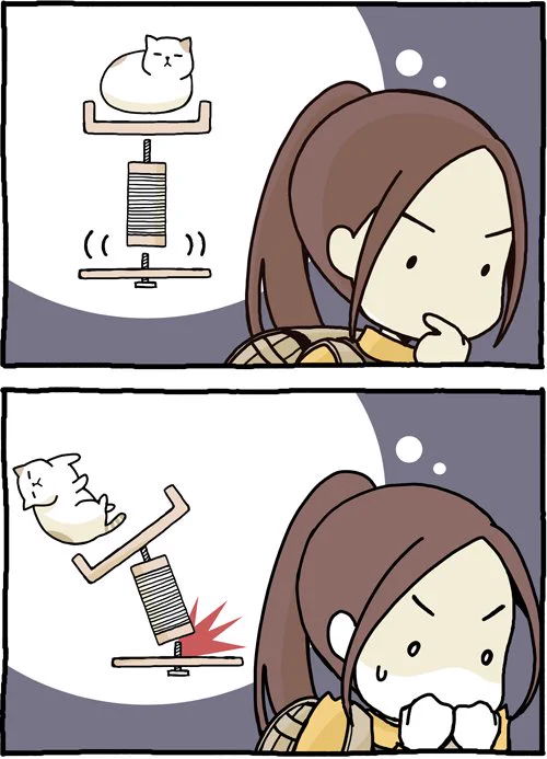 猫には伝わっていないのかな？ｗｗｗネジを締め直してあげようとしただけなのにｗｗｗ