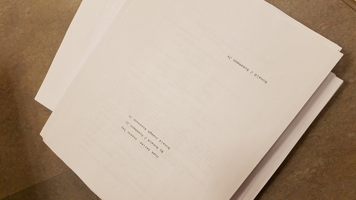LostRoadtoHope's tweet photo. Done!!!

#DuskSeries #SeasonTwoScript #Darknesswillfall #Dusk 
https://t.co/BUkFr1xiro
vampire #werewolf #witch #supernatural #paranormal  #webseries #livestream #FacebookLive #FentonInAction #FallenAngel #Wolf #Majestic #Alchemist #Evelyn #Nathaniel #ShadowWalker #HailtotheChief https://t.co/qVZbRhrhYR