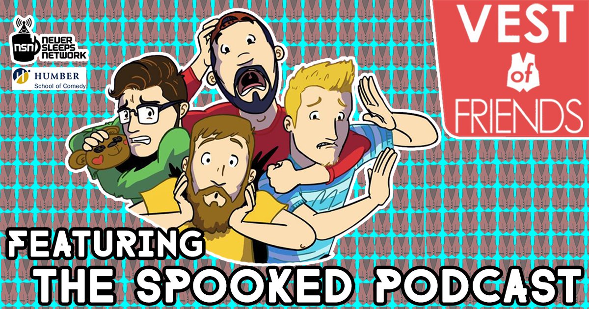 What's scarier than a story... that's MADE UP ON THE SPOT! Up next on <a href="/VestofFriends/">Vest of Friends</a>, we got 3/4 of <a href="/thesonarnetwork/">The Sonar Podcast Network 🎙</a>'s <a href="/SpookedPodcast/">Spooked! 👻</a>! Be sure to tune-in with <a href="/cmorey14/">colin morey</a> <a href="/Damo_Deps/">Damien Doepping</a> and <a href="/CoCrain/">Cute Lil’ Cherub</a>! #SpookedPodcast #horror #podcast #podernfamily #comedy