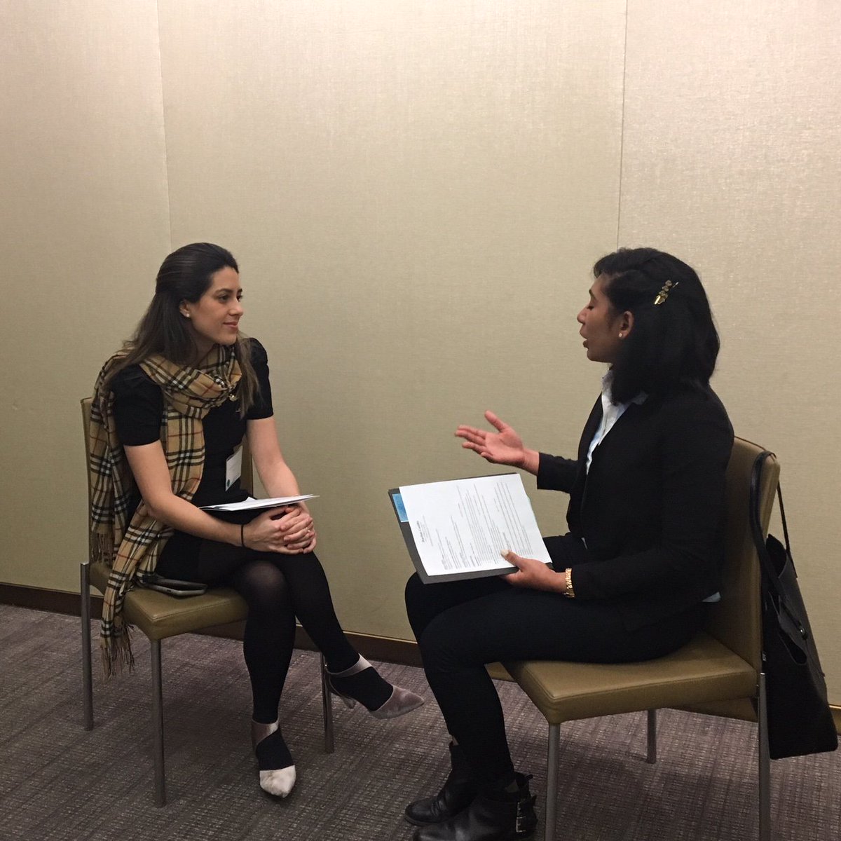 BottomLineOrg's tweet photo. Live from NYC:  Our students are practicing for future interviews with incredible volunteers. Get ready, employers- we have a diverse, talented workforce headed your way. #gofar https://t.co/hbXvmOmdnD