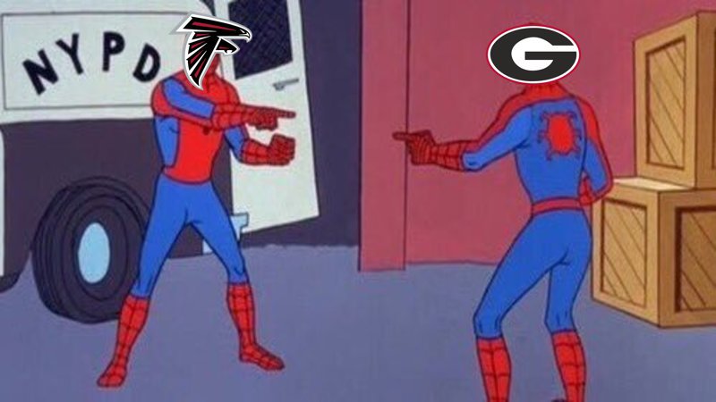 NFLMemes's tweet photo. Georgia sports.. https://t.co/zxjG32Gv7k