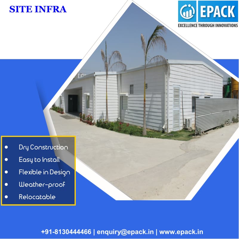 #Siteoffices are important spaces for all #construction works. They are temporary structures and need to cater for the particular site conditions. They are quicker and easier to erect than permanent buildings.
Visit us at epack.in/site-office/
 #Leadingmanufacturers
