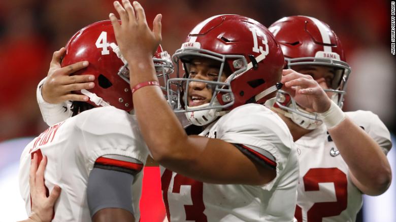 CNN's tweet photo. Alabama rallies, wins 5th football national title in 9 years https://t.co/tDYPUHj732 https://t.co/XJpYvwCLR5