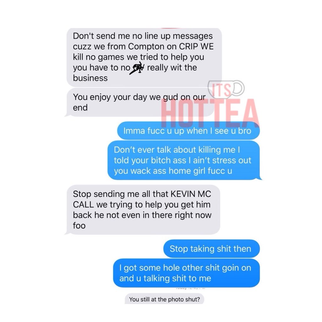 ItsHotTea's tweet image. Producer #KevinMcCall beef with #ChrisBrown is getting out of control by sending death threats to the ‘Questions’ singer and his three-year-old daughter #Royalty.