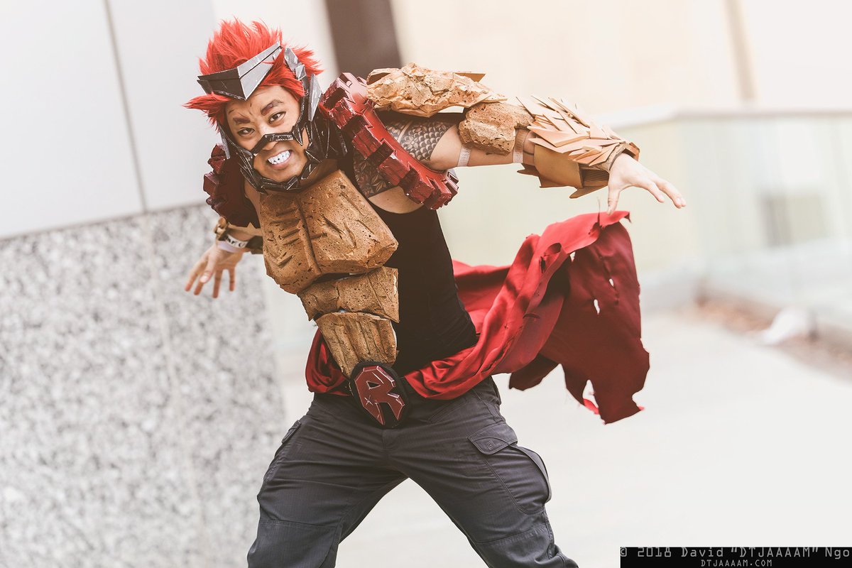 My first two shots of @brybryy21's Red Riot! #cosplay. #sacanime. 