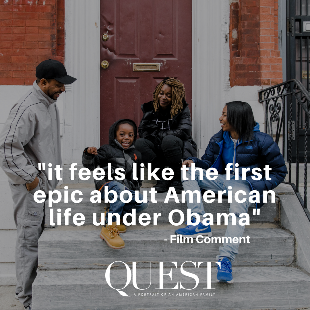 questthedoc's tweet photo. .@Theplaylist put @QuestTheDoc on its list of the Best Documentaries of 2017, calling it "startlingly timely." QUEST is playing select theaters nationwide, and is up for the Best Documentary Audience Award at @cinemaeyehonors. Vote now! https://t.co/PcCry4fbxH https://t.co/q1i726QZCs