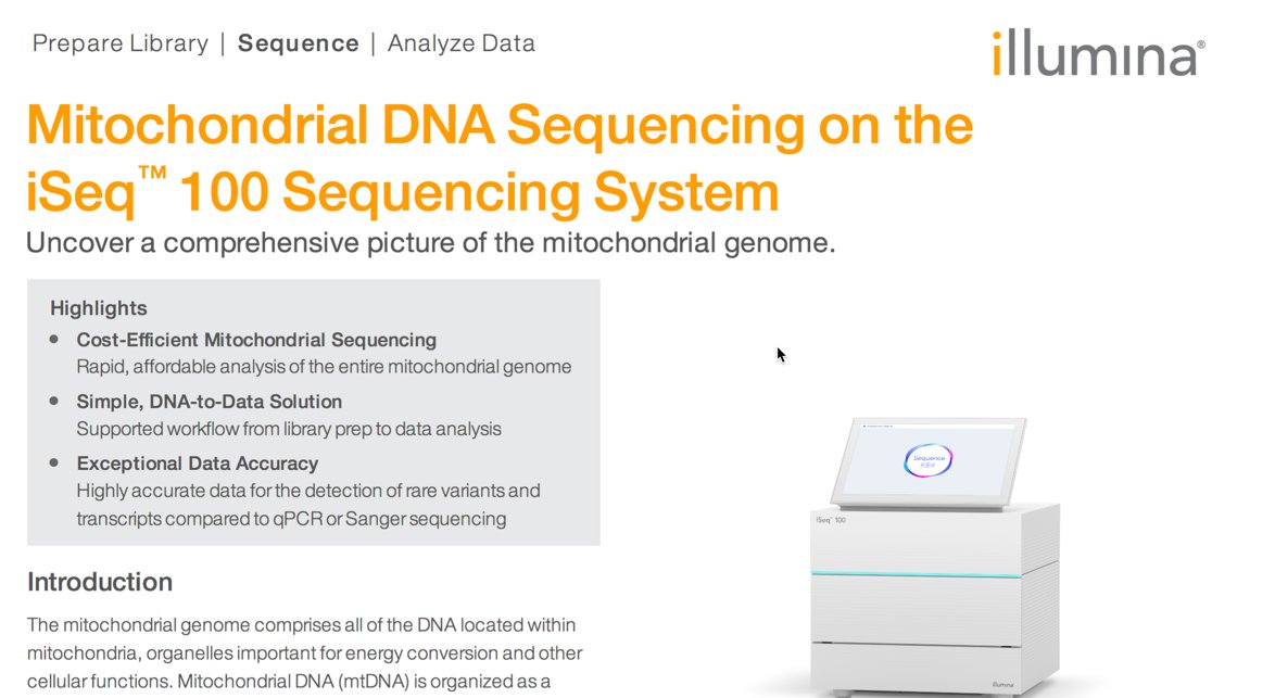 Illumina Data Comparison Between Miseq Miniseq And Iseq With Mitochondrial Sequencing App Note Here T Co Ecmkax1t1h T Co Pzlzlxye0b Illumina Data Comparison Between Miseq Miniseq And Iseq With Mitochondrial Sequencing App Note Here T Co Ecmkax1t1h T Co Pzlzlxye0b