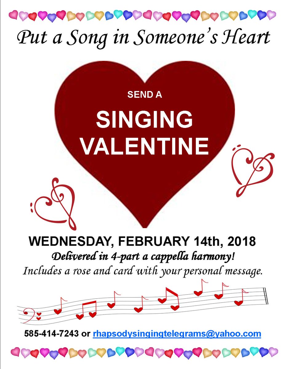 Do you have a loved one or otherwise you'd like to bombard with song? Call us up, send an email, get a hold of us and we'll bring you the joy of 4 part Harmony!