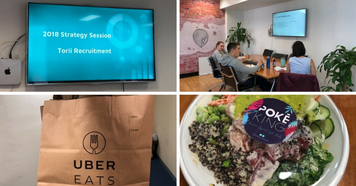 ToriiRec's tweet image. What a #successful brainstorming session on 2018. We can't wait to kick-start the year with our amazing clients. Thanks @Uber_Australia for the delicious 🍚
