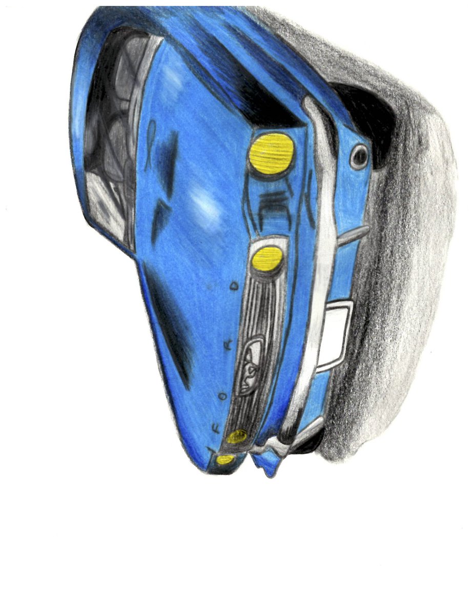 DestinyCom111's tweet photo. Not having school all day today finally gave me a chance to finish this sketch! (Sorry it's sideways.) #Ford #Mustang #FordMustang #BuiltFordTough https://t.co/VZbo5Vpq6T