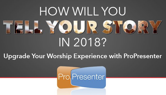 ChurchMediaBlog's tweet image. ProPresenter makes it easy for you to create presentations to deliver your message in the most engaging way possible every week! buff.ly/2sxBRVj