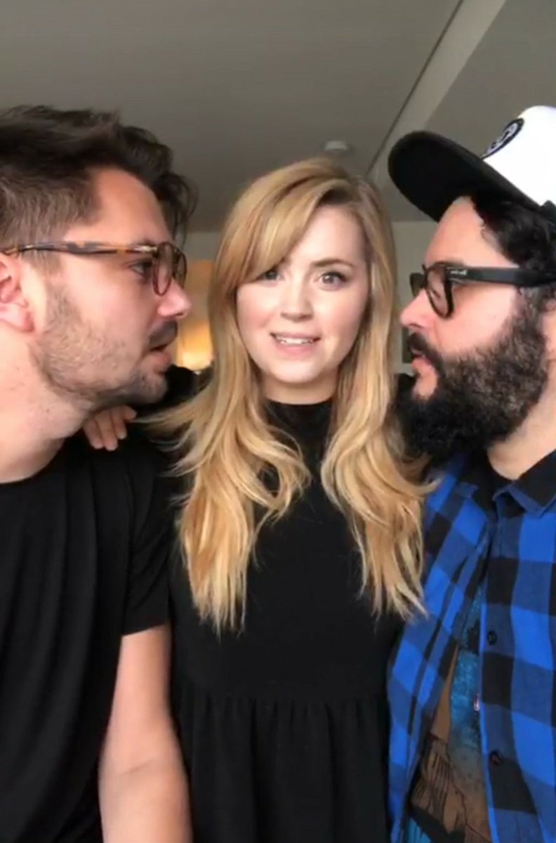 PassportPanda's tweet image. I changed my phone background to Elliott, Lee and Steve from the live stream today. It looks amazing!  I wasn't sure but I like the smiling one better. Can you tell I'm really excited for The Valley Folk podcast/videos/amazingness? #TheValleyfolk #gettingthegangbacktogether