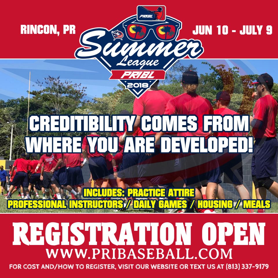 Are You ready for Summer Baseball? Do you have your next Summer Plans?
The 2018 Puerto Rico Collegiate Summer Baseball League is now accepting  registration for its upcoming summer season!