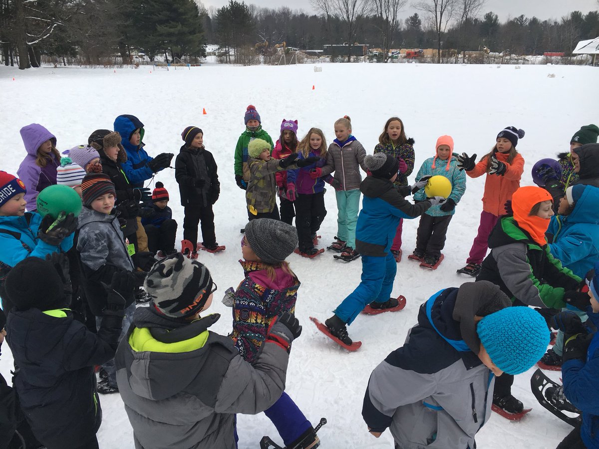 CoachPtown's tweet photo. Great day snowshoeing in PE!#optoutside #winteriscool #physed @ghschools https://t.co/rR0Mz46yG2