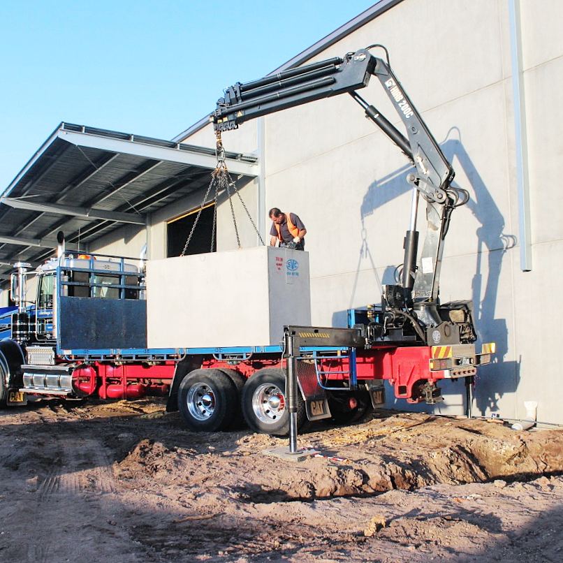 svc_products's tweet photo. Straight off the truck and into the ground! Gotta π the convenience of crane truck delivery π #precastconcrete #concretepits #madebysvc https://t.co/kCTUj6Enom