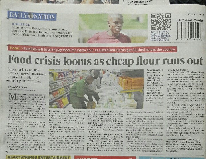 MajimajiKenya's tweet photo. #Brekko Newspaper review @GhettoRadio895 #Brekko #NASAMeetsGodec #Brekko #KenyaPower #Brekko https://t.co/IkBHf2YXyu