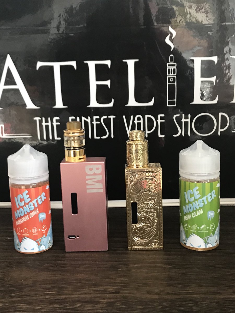 vapeatelier's tweet photo. 昨日も沢山のご来店有難うございました✨

本日も13時から営業致します🎶

今週は木曜日お休みします。

今月は激安セール等企画していますので宜しくお願いします😁

テーブルチェック👍
#bmi 
#hagamann 
#vapeshopatelier
#cloudVG
#ice monster
#電子タバコ https://t.co/RUmbWuIvkv