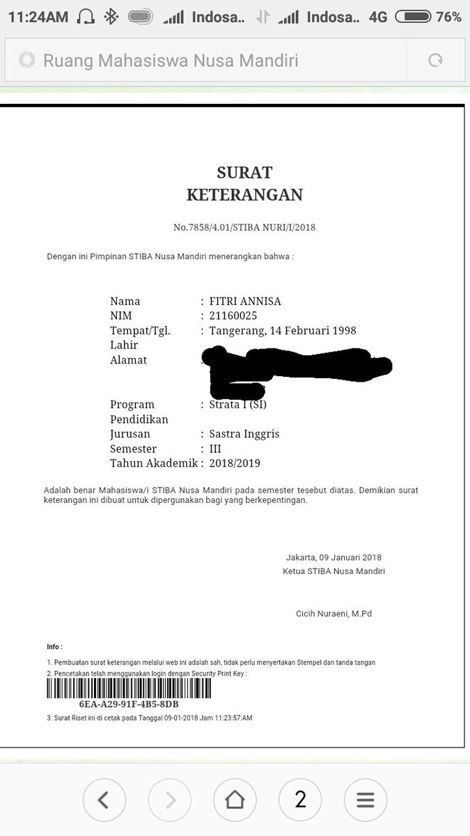 Nusa Mandiri On Twitter Kalau Surat Aktif Kuliah Kamu